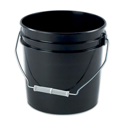 Black 2 Gallon Bucket & Lid