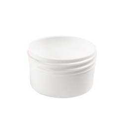 Polypropylene Low Profile White Jars & Caps