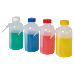 Unitary Wash Bottles with Color-Coded Caps