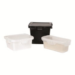 Child Resistant Containers with Hinged Lids