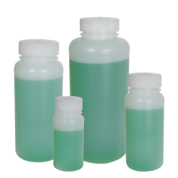 Precisionware™ HDPE Wide Mouth Bottles with Caps