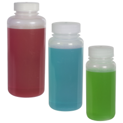 Precisionware™ LDPE Wide Mouth Bottles with Caps