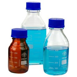 Glass Media Bottles with Caps